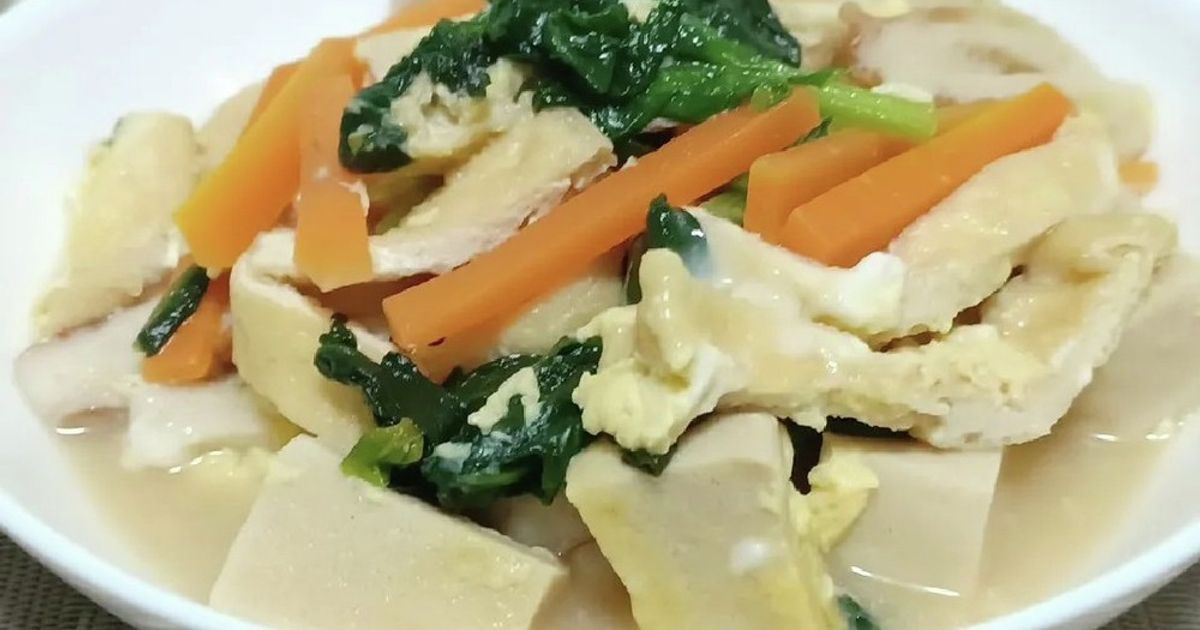 ほうれん草とちくわの白和え レシピ・作り方Tasty