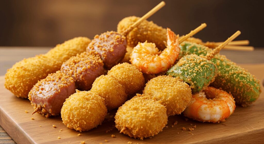 rii2022.3.19おうち串カツ具材を用意して串に刺して バッター液をつけて パン粉をつけて揚げる! 野菜がたくさん食べられるし休日みんなで楽しめますぞ🫠 おすすめはレンコンさん、 椎茸も美味しいし、 チーズもやっぱり最高。Instagram