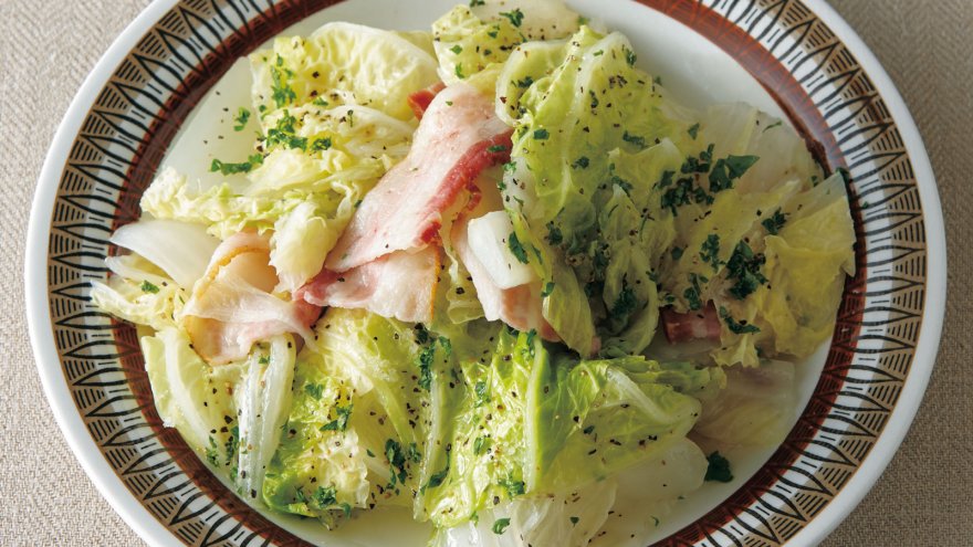 簡単 白菜とベーコンチーズのレンジ蒸しクラシル
