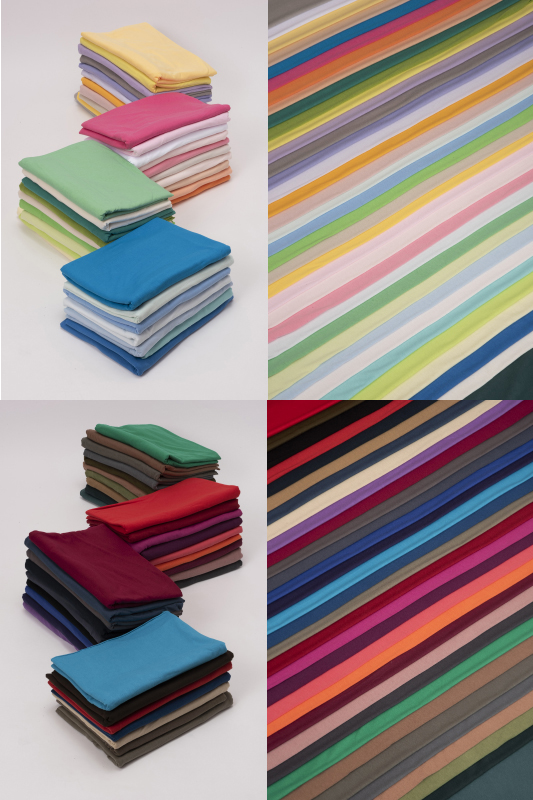 16 2天竺ボーダー キナリ×カラー布 生地 手作り カット50cm単位 商品番号:15631: 布地のお店 ソールパーノ - 通販 -Yahoo!ショッピング