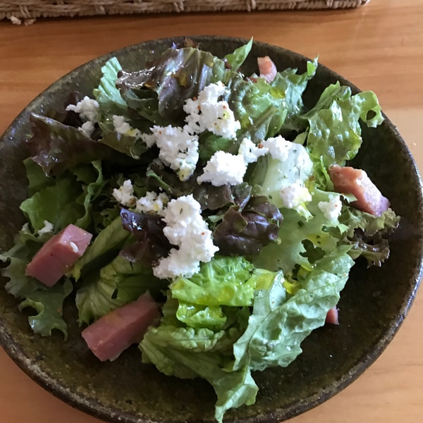 いちごとカッテージチーズのリースサラダレシピソイオイルマイスター検定