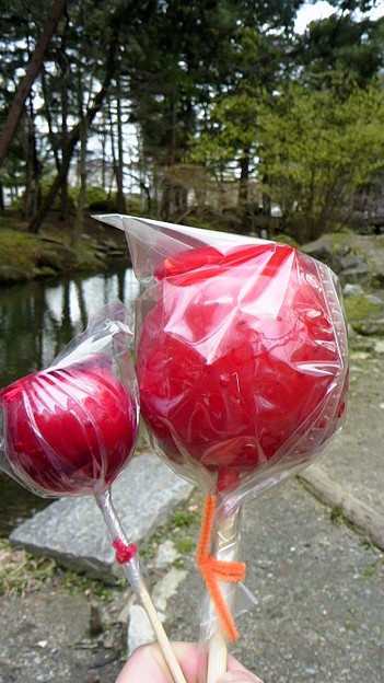 完璧簡単♪一口サイズミニりんご飴♪屋台風