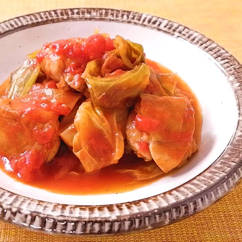 ズッキーニ＆トマトの重ね焼き チキン乗っけ盛り