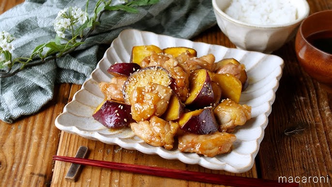 サツマイモと鶏肉のコチュジャン煮
