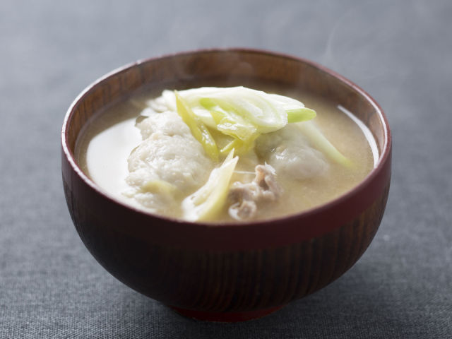 里芋すいとんの味噌汁