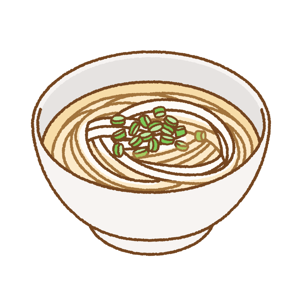 煮たまご付きラーメン」 - 無料イラスト イラストareira