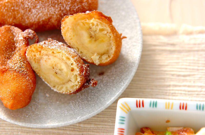 冷凍ホットケーキで!バナナホットケーキプディング