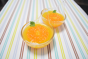 ジュースなっちゃんで作ったみかんゼリー えっちゃんSnapdish スナップディッシュID:44y50a