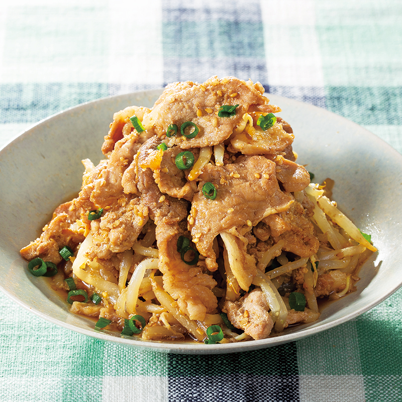 白菜と豚肉ともやしのぽん酢蒸し煮