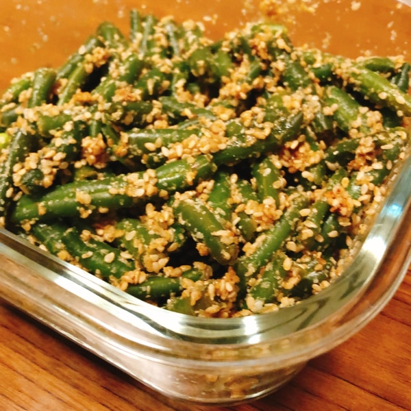 簡単おつまみ! いんげんとツナのおかか和え