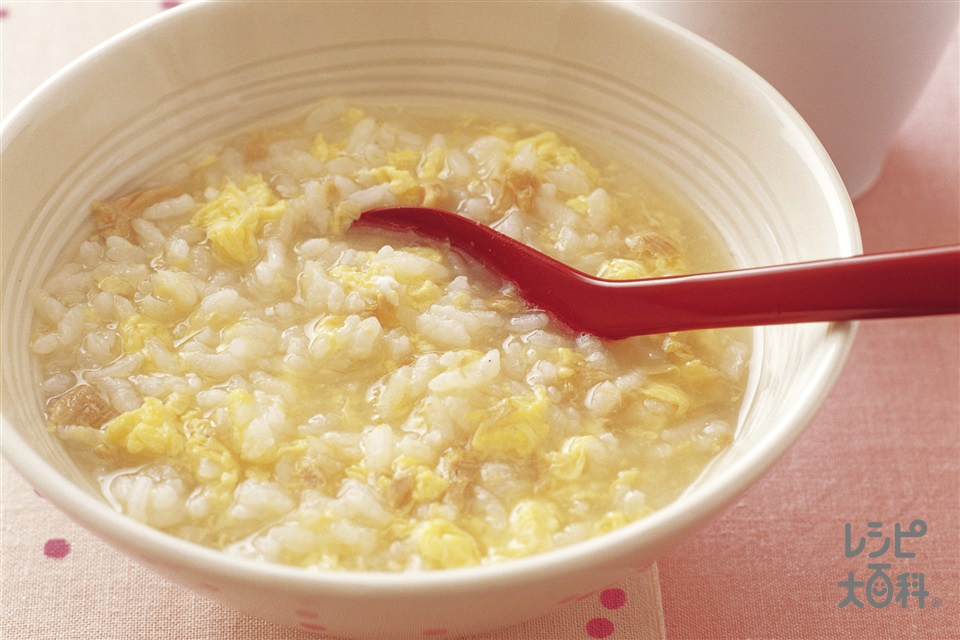 シンプルな卵雑炊