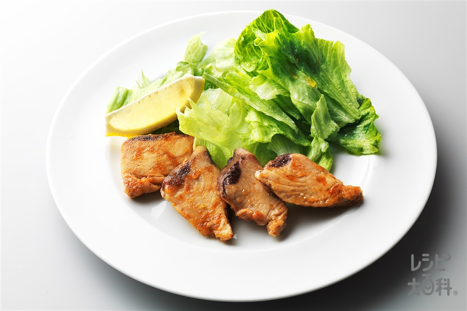 かつおの刺身みそ焼き