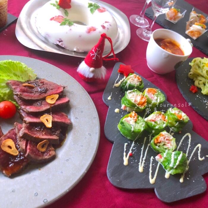 クリスマスディナー 家族を招いておもてなし♡簡単・時短でオシャレに見える料理レシピ