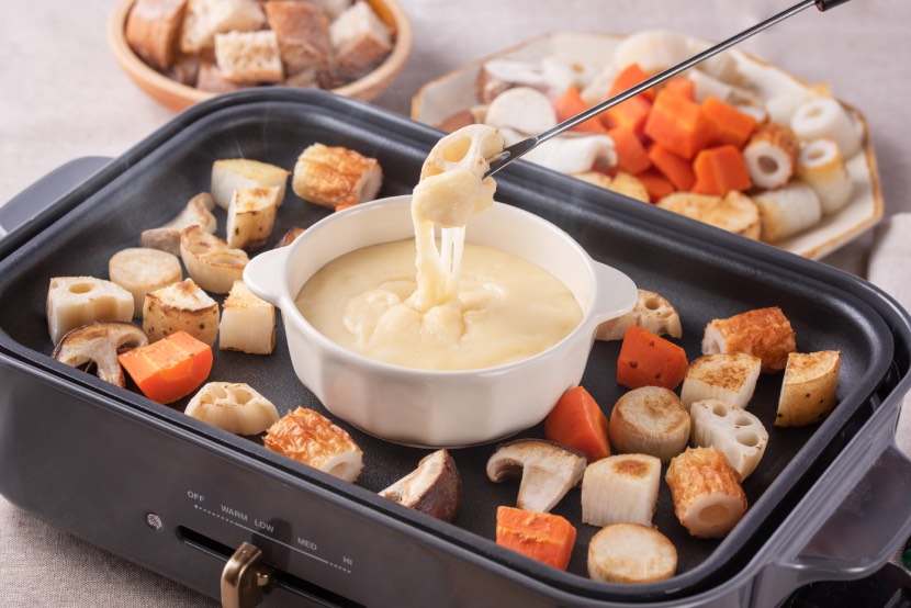 簡単♪ホットプレートdeチーズフォンデュ