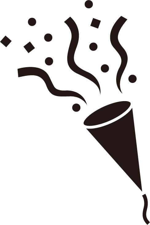 パーティークラッカー紙吹雪リボンスペシャルセット無料イラストフリー素材無料イラスト素材素材ラボ