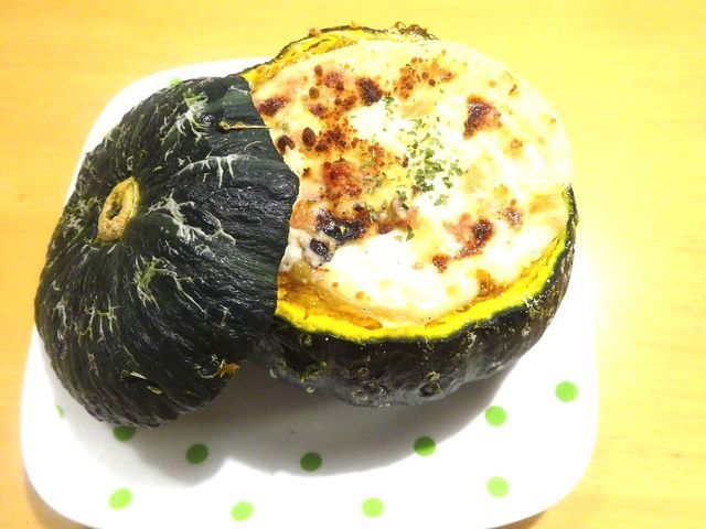 築地ボーダーレシピ vol.12 坊ちゃんかぼちゃの丸ごとグラタン豊洲市場ドットコムブログ