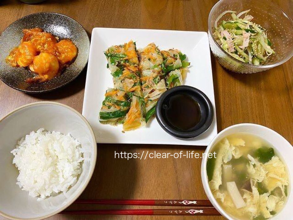 チヂミ定食毎日笑顔で過ごしたい