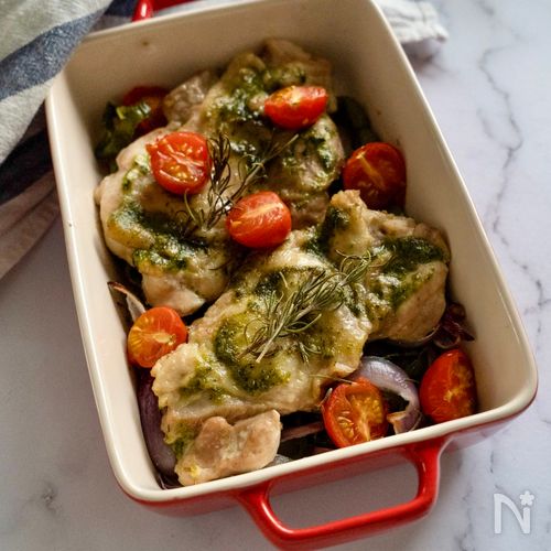 チキンと野菜のカレーオーブン焼きプレート