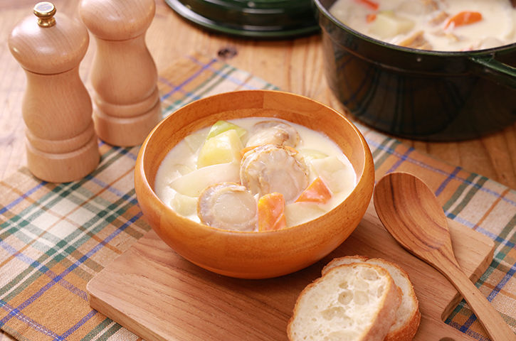 かつおだし香る和風米粉シチュー - 株式会社 波里Namisato米粉・もち粉・上新粉・胡麻・きな粉の製造販売FOOD ACTIONNIPPON 推進パートナ