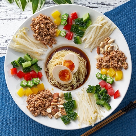 焼き具材の冷やし中華 作り方 おかず 中華・韓国料理- レシピ 日本ハム