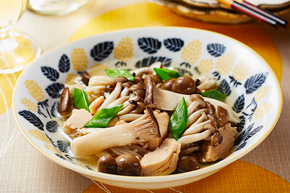 8月の霜降りひらたけレシピホクト株式会社