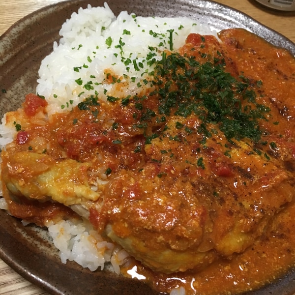 DAISOカレーパウダー＆鶏胸肉で お手軽！バターチキンカレーまちゃみ♪ママ〜時短、節約、手抜きレシピ 日置市 ピアノ講師&健康管理士