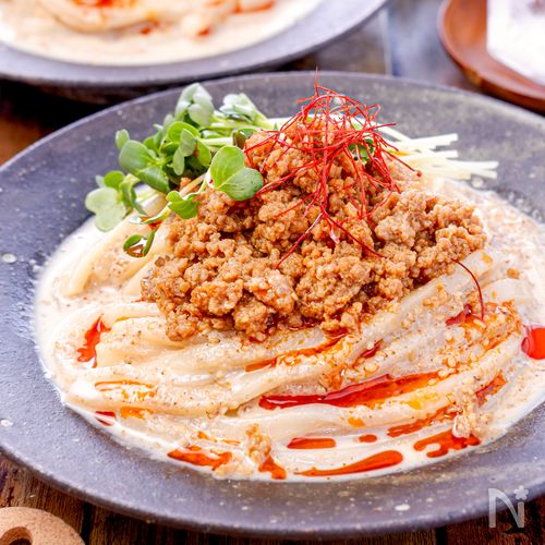 レンジで簡単 汁なし麻婆うどん - YouTube