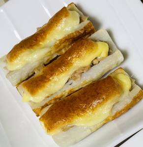 トースターで♬ちくわのマヨチーズ焼き