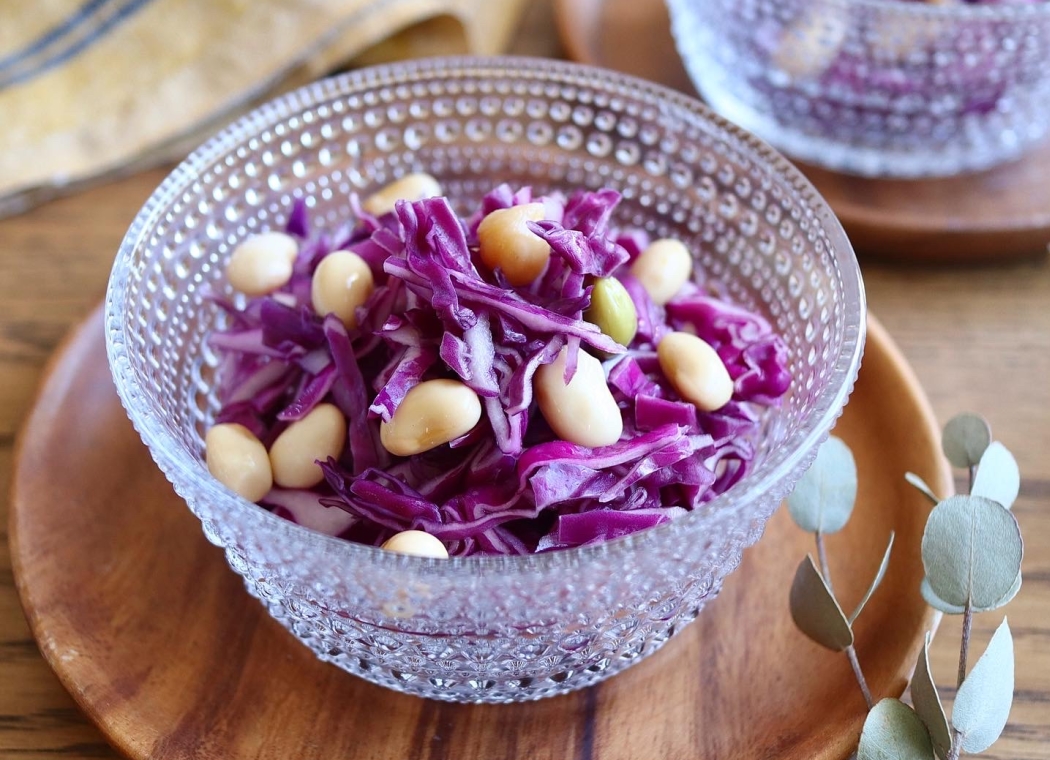 初夏のマリネ三昧「春豆とアーモンドのバジルマリネ」