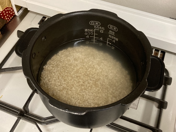 もち米入りもちもち玄米♪