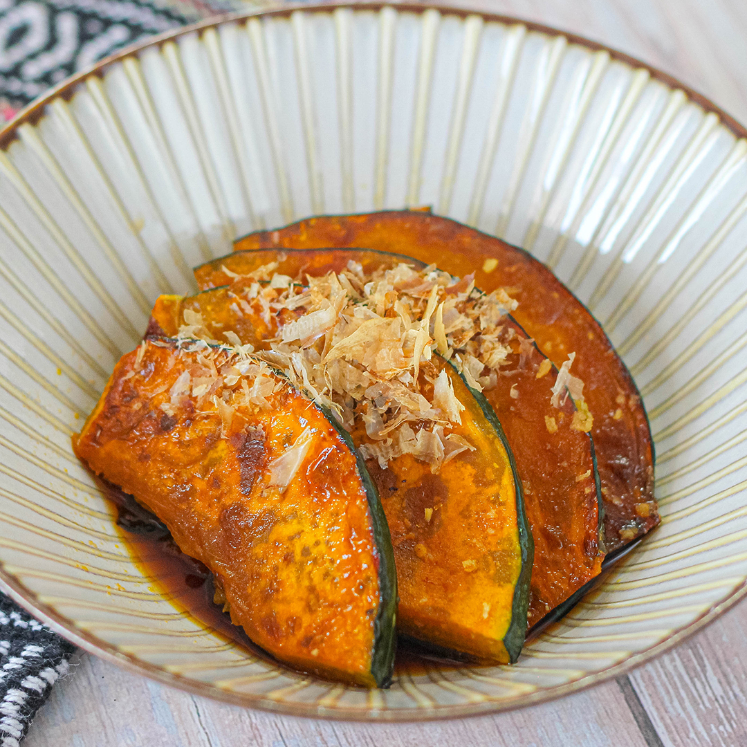 甘じょっぱさが絶妙！カボチャとナスの焼き浸しエスニック風だれ