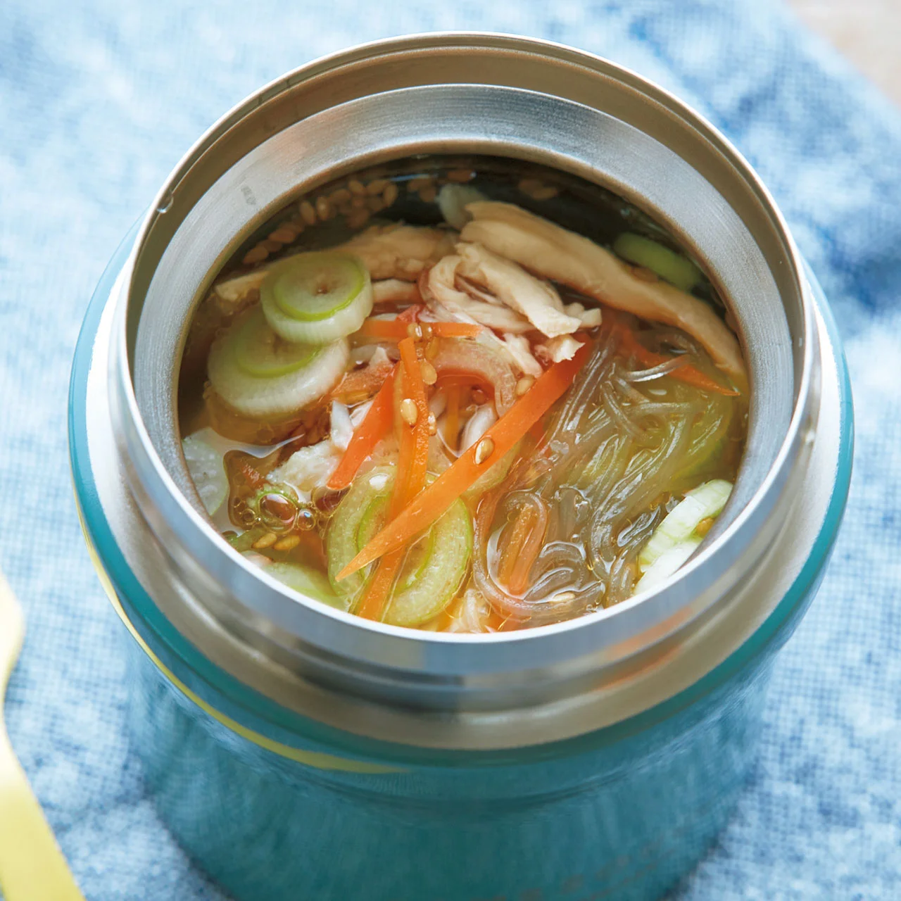 スープジャー弁当 3分で完成！たっぷりレタスと卵のスープ