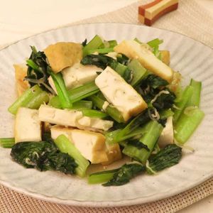 小松菜と厚揚げのさっと煮のレシピ・作り方おうちレシピミツカングループ
