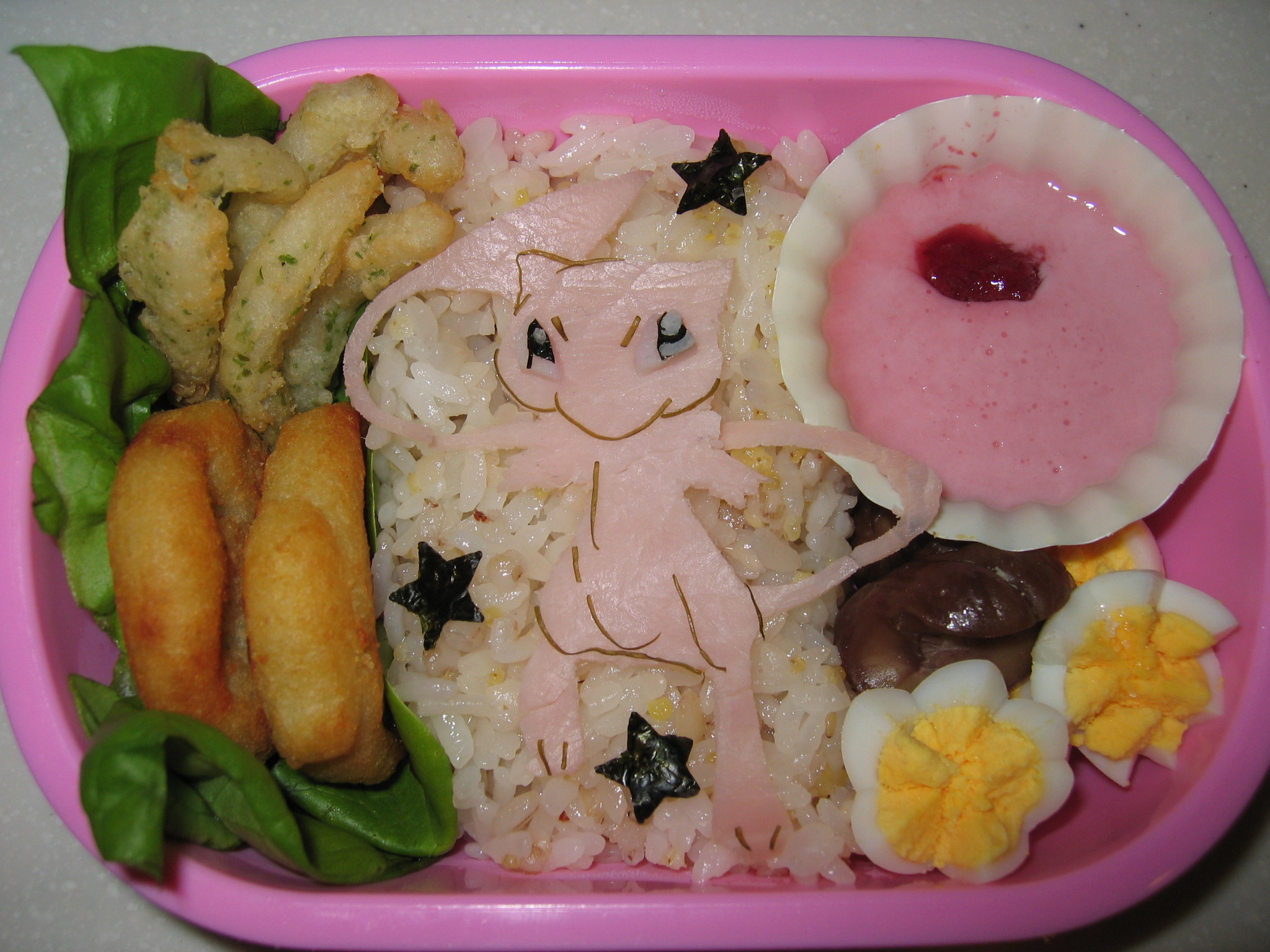 立体ミュウ弁当☆ポケモンキャラ弁