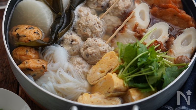 ❤蓮根やわらか～～！蓮根入りおでん❤