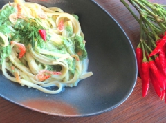 しらすと春キャベツの和風クリームパスタ