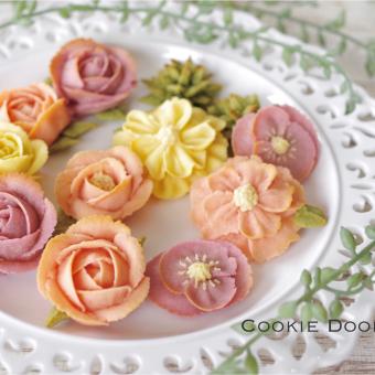 あんフラワークッキー 16枚入り2個セット 写真は夏デザインあんフラワーケーキ 華水月