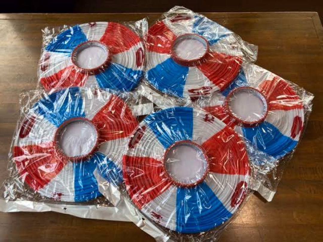 オリオンビール 提灯 赤・青・白8個さセット