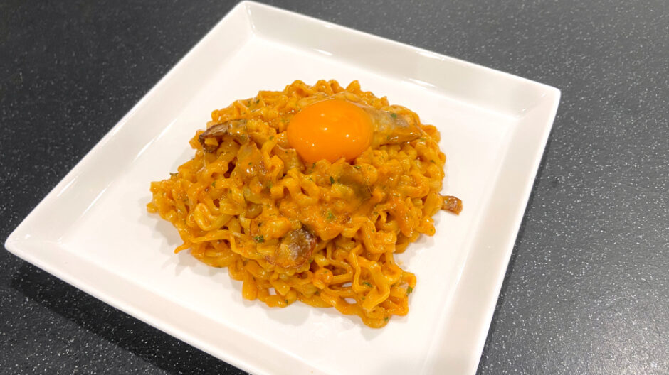 ブルダック麺 作り方アレンジ牛乳TikTok