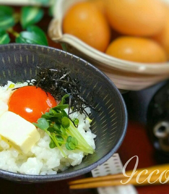 韓国風ふわふわメレンゲの卵かけご飯