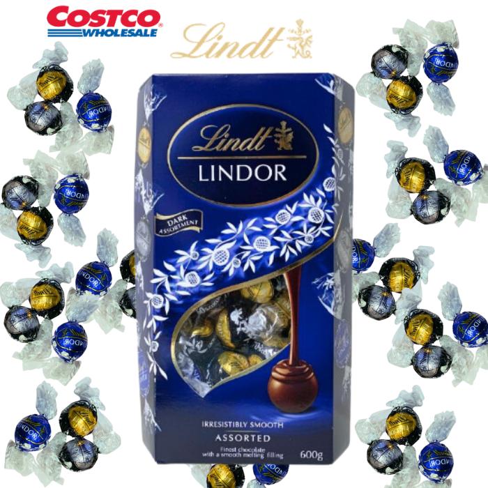 楽天市場 ピンク リンツ リンドール チョコレート 送料無料 アソート 600g4種 約48個ミルク・ホワイト・ヘーゼルナッツ・ダーク コストコ通販 リンツチョココストコ costco: Happy Delica
