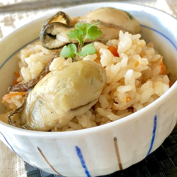 牡蠣と生姜の炊き込みご飯