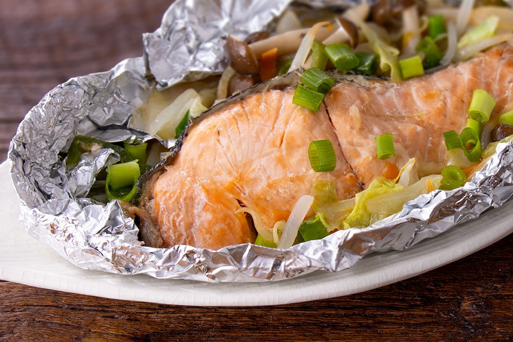 材料4つ！タラときのこのホイル焼き♪