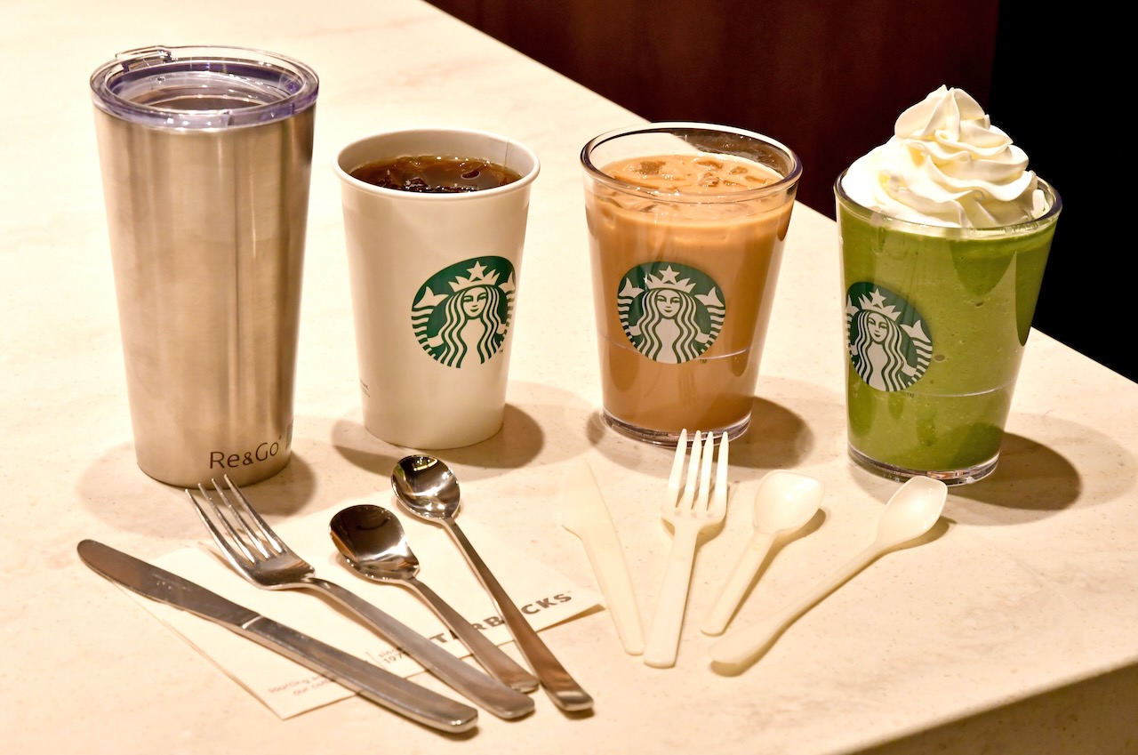 スターバックス タンブラー リユーザブルカップ スタバ 北米限定 蓋付き おしゃれ 2個セット ストロー付き こぼれない コールド ベンティ