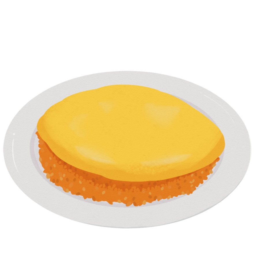 オムライス ケチャップ 洋風料理 イラストのイラスト素材 - PIXTA