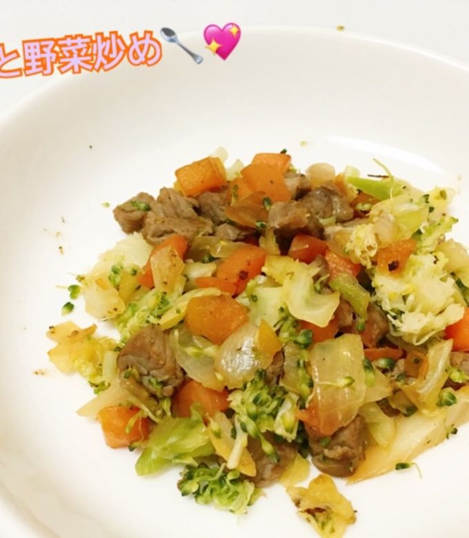 離乳食完了期 牛肉と白菜の混ぜご飯