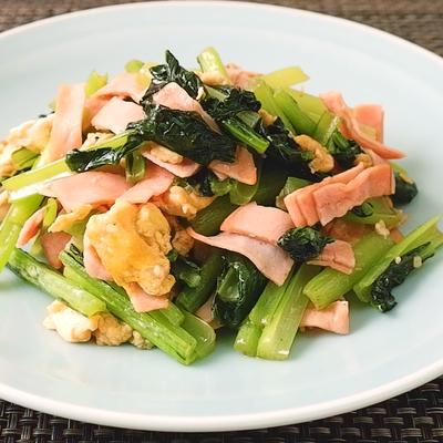 ☆小松菜と油揚げ卵の和風さっと炒め☆ by みさこママクックパッド簡単おいしいみんなのレシピが392万品