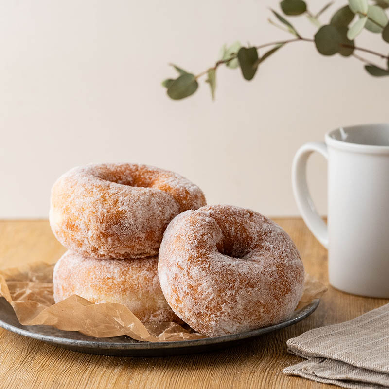 パン生地で作る ミニ 焼きドーナツ