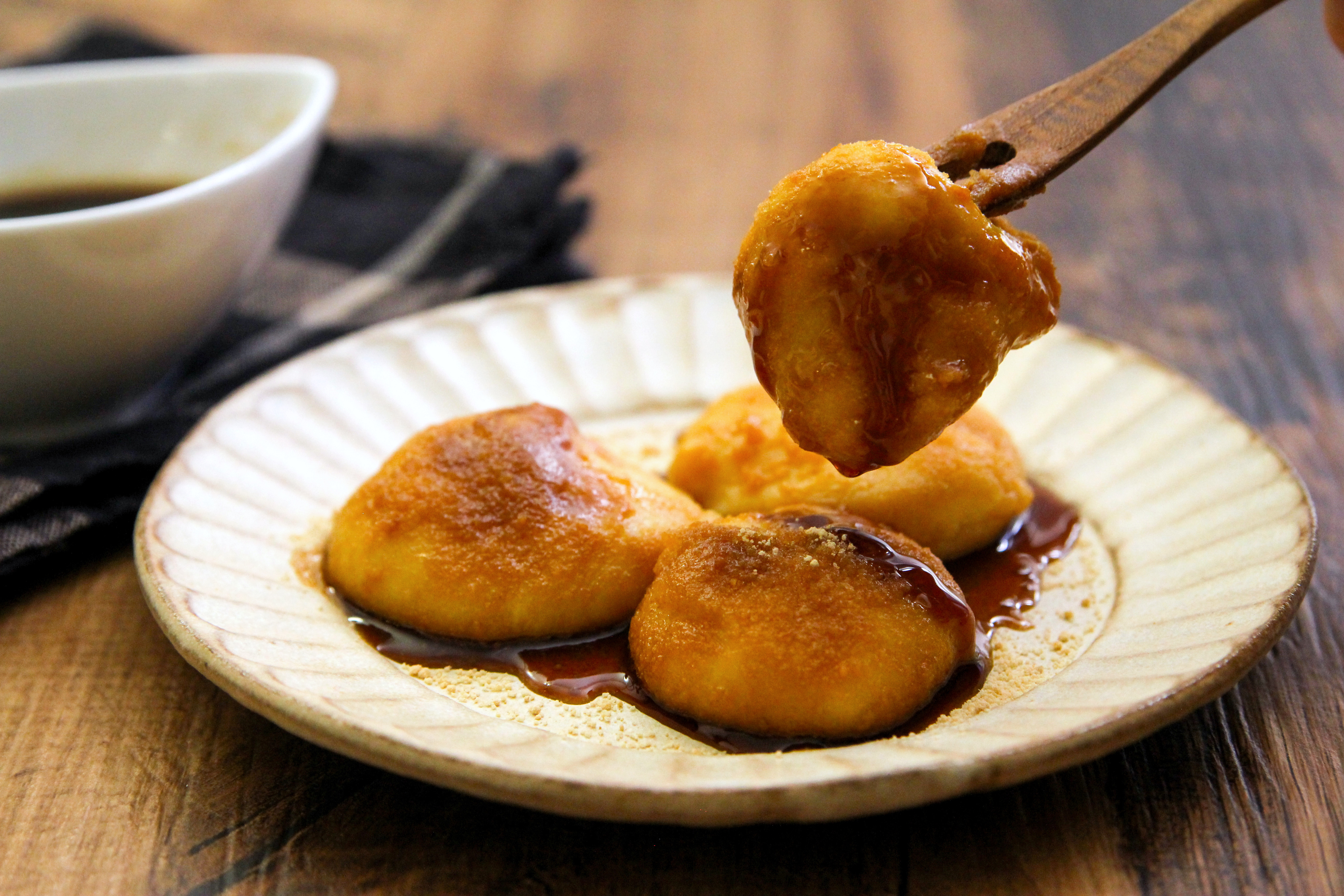 レンジで簡単☆いちごミルクわらびもち