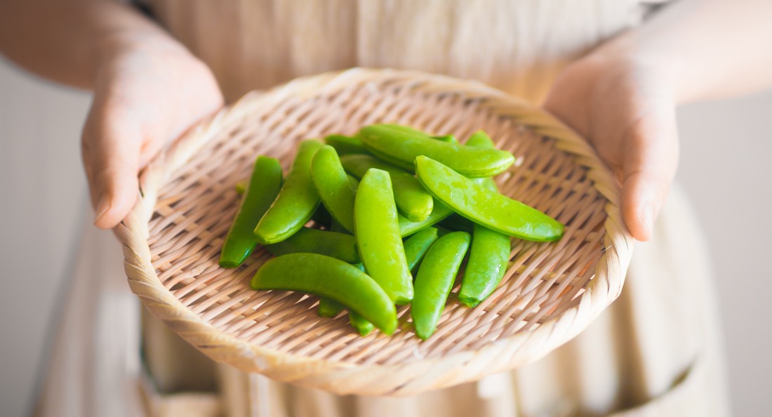 スナップエンドウの茹で時間、筋の取り方などをやさしく説明ハンバーグ＆ステーキおが屋ブログ